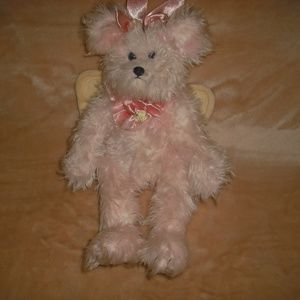 Bearington Collection Pink Angel Bear Plush